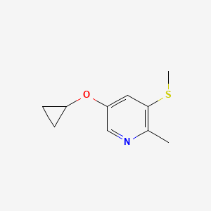 5-Cyclopropoxy-2-methyl-3-(methylthio)pyridine