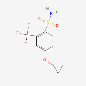 4-Cyclopropoxy-2-(trifluoromethyl)benzenesulfonamide