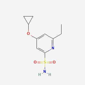 4-Cyclopropoxy-6-ethylpyridine-2-sulfonamide