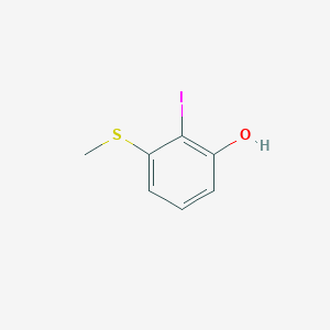 2-Iodo-3-(methylthio)phenol