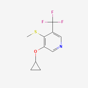 3-Cyclopropoxy-4-(methylthio)-5-(trifluoromethyl)pyridine