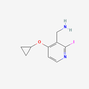 (4-Cyclopropoxy-2-iodopyridin-3-YL)methanamine