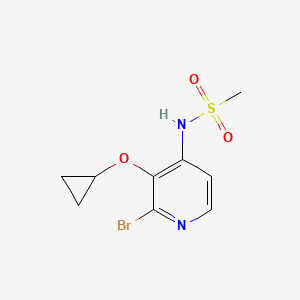 N-(2-Bromo-3-cyclopropoxypyridin-4-YL)methanesulfonamide