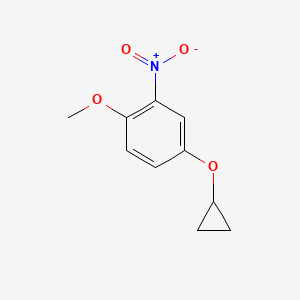 4-Cyclopropoxy-1-methoxy-2-nitrobenzene