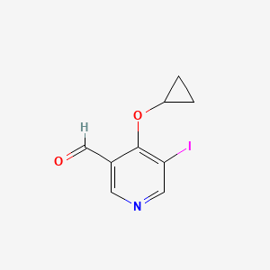 4-Cyclopropoxy-5-iodonicotinaldehyde