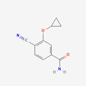 4-Cyano-3-cyclopropoxybenzamide