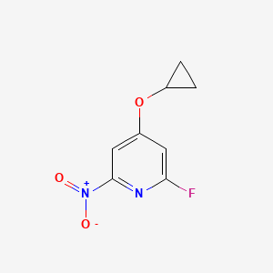 4-Cyclopropoxy-2-fluoro-6-nitropyridine