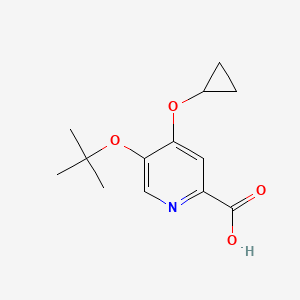 5-Tert-butoxy-4-cyclopropoxypicolinic acid