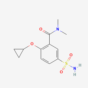 2-Cyclopropoxy-N,N-dimethyl-5-sulfamoylbenzamide