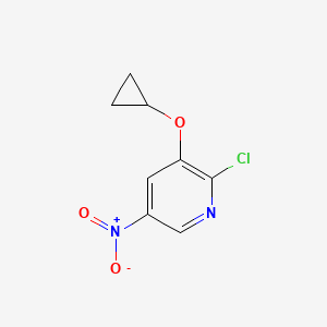 2-Chloro-3-cyclopropoxy-5-nitropyridine