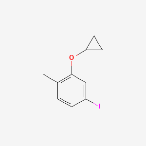 2-Cyclopropoxy-4-iodo-1-methylbenzene