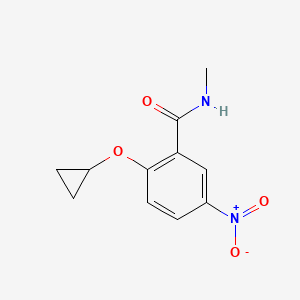 2-Cyclopropoxy-N-methyl-5-nitrobenzamide