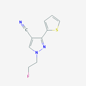 molecular formula C10H8FN3S B1482892 1-(2-fluoroethyl)-3-(thiophen-2-yl)-1H-pyrazole-4-carbonitrile CAS No. 2098089-11-1