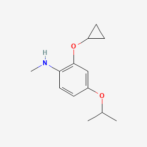 2-Cyclopropoxy-4-isopropoxy-N-methylaniline