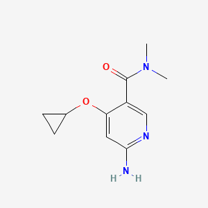 6-Amino-4-cyclopropoxy-N,N-dimethylnicotinamide