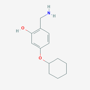 2-(Aminomethyl)-5-(cyclohexyloxy)phenol