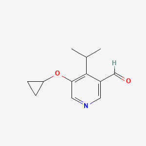 5-Cyclopropoxy-4-isopropylnicotinaldehyde