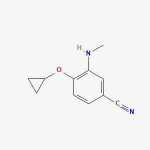 4-Cyclopropoxy-3-(methylamino)benzonitrile