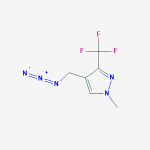 molecular formula C6H6F3N5 B1482899 4-(azidomethyl)-1-methyl-3-(trifluoromethyl)-1H-pyrazole CAS No. 2098077-81-5