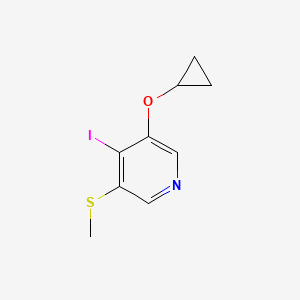 3-Cyclopropoxy-4-iodo-5-(methylthio)pyridine