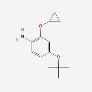 4-Tert-butoxy-2-cyclopropoxyaniline