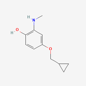 4-(Cyclopropylmethoxy)-2-(methylamino)phenol