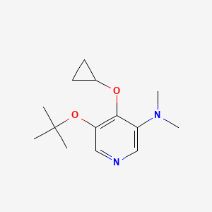 5-Tert-butoxy-4-cyclopropoxy-N,N-dimethylpyridin-3-amine