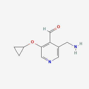 3-(Aminomethyl)-5-cyclopropoxyisonicotinaldehyde