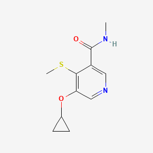 5-Cyclopropoxy-N-methyl-4-(methylthio)nicotinamide