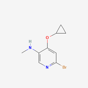 6-Bromo-4-cyclopropoxy-N-methylpyridin-3-amine