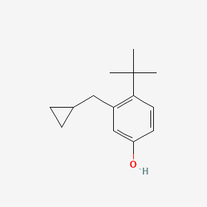 4-Tert-butyl-3-(cyclopropylmethyl)phenol