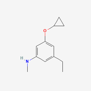 3-Cyclopropoxy-5-ethyl-N-methylaniline