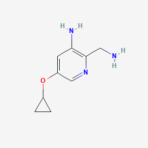 2-(Aminomethyl)-5-cyclopropoxypyridin-3-amine