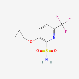 3-Cyclopropoxy-6-(trifluoromethyl)pyridine-2-sulfonamide