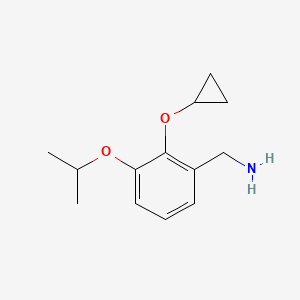 (2-Cyclopropoxy-3-isopropoxyphenyl)methanamine