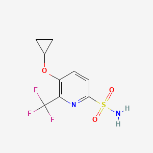 5-Cyclopropoxy-6-(trifluoromethyl)pyridine-2-sulfonamide