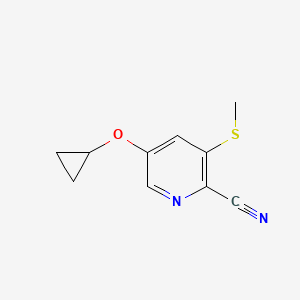 5-Cyclopropoxy-3-(methylthio)picolinonitrile