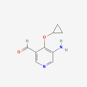 5-Amino-4-cyclopropoxynicotinaldehyde