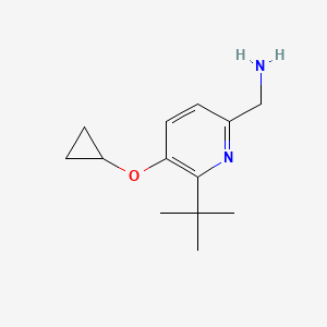 (6-Tert-butyl-5-cyclopropoxypyridin-2-YL)methanamine