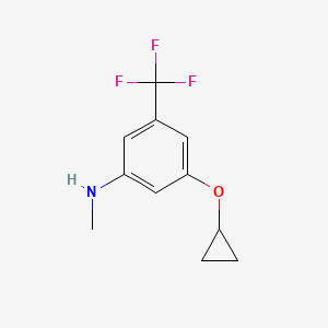 3-Cyclopropoxy-N-methyl-5-(trifluoromethyl)aniline