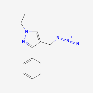 molecular formula C12H13N5 B1482919 4-(azidomethyl)-1-ethyl-3-phenyl-1H-pyrazole CAS No. 2098020-21-2