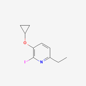 3-Cyclopropoxy-6-ethyl-2-iodopyridine