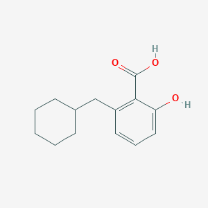 2-(Cyclohexylmethyl)-6-hydroxybenzoic acid