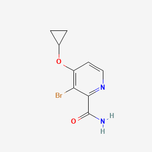 3-Bromo-4-cyclopropoxypicolinamide