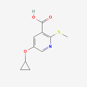 5-Cyclopropoxy-2-(methylthio)nicotinic acid