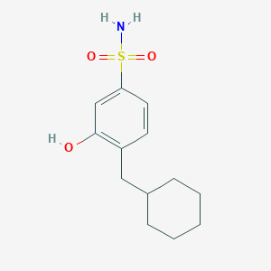 4-(Cyclohexylmethyl)-3-hydroxybenzenesulfonamide