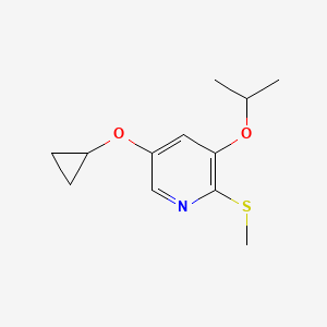 5-Cyclopropoxy-3-isopropoxy-2-(methylthio)pyridine