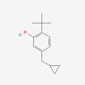 2-Tert-butyl-5-(cyclopropylmethyl)phenol