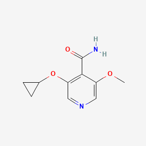 3-Cyclopropoxy-5-methoxyisonicotinamide