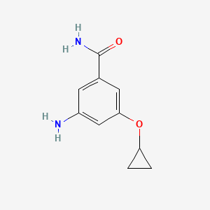 3-Amino-5-cyclopropoxybenzamide